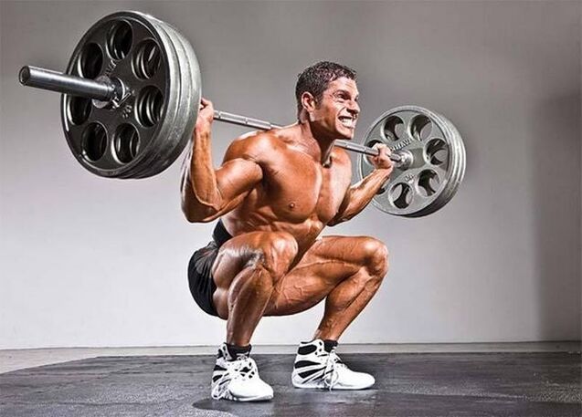 Gewichtheben, Sport mit intensiver Belastung der Wirbelsäule die Ursachen der Osteochondrose