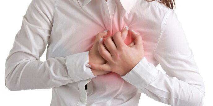 Schmerzen im Brustbein als Kontraindikation für Übungen bei zervikaler Osteochondrose