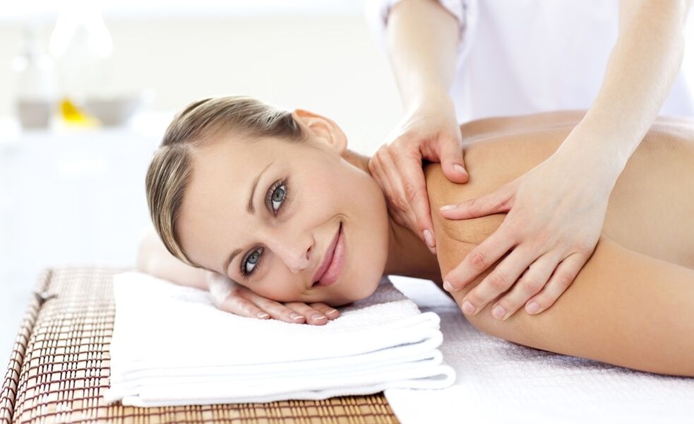 thorakale Osteochondrose-Massage